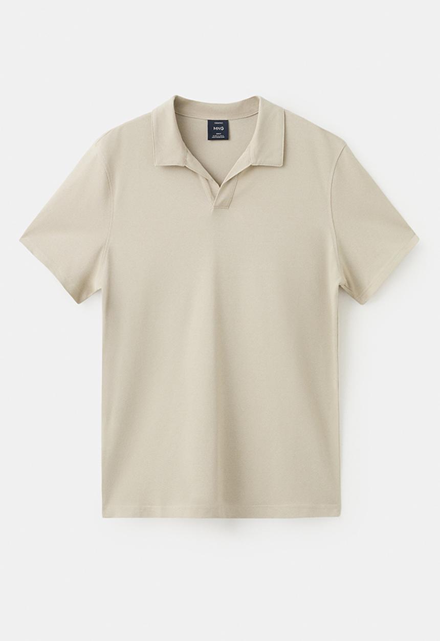 MANGO - Poloshirt Taga - Light Beige