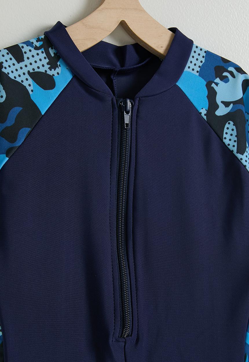 Pop Candy - Short wetsuit - navy/aop