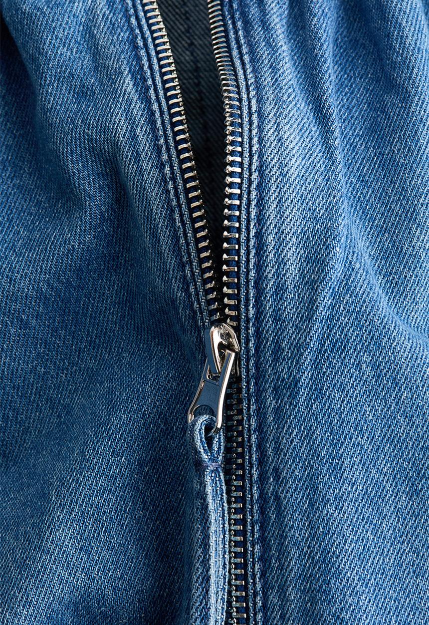 H&M - Gathered bomber jacket - denim blue