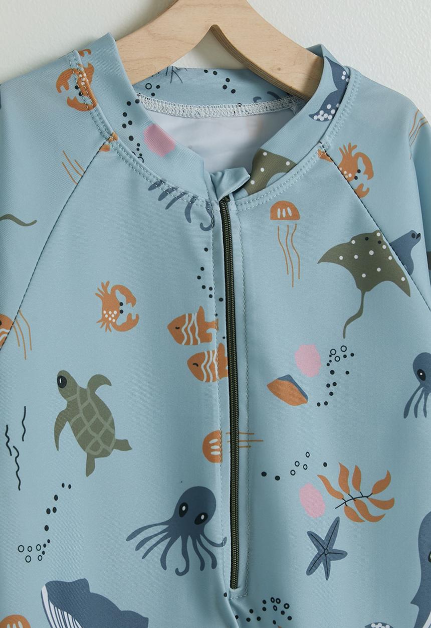Pop Candy - Short wetsuit - blue/aop
