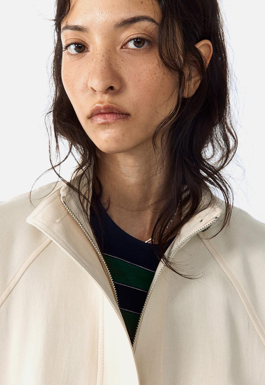 H&M - Oversized linen-blend jacket - light beige