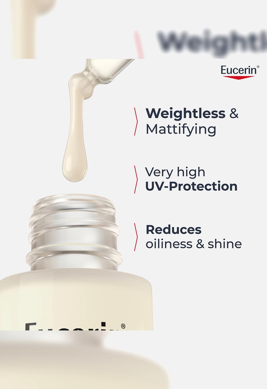 Eucerin - Oil Control UV Face Serum Sun Protection SPF 50+30ml  Oily & Acne-Prone Skin Mattifying