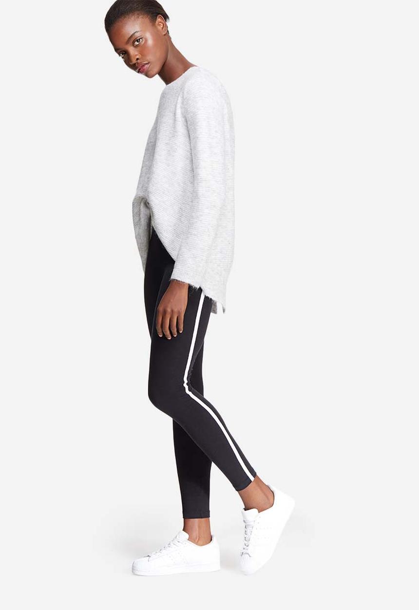 dailyfriday - Side stripe high waisted leggings