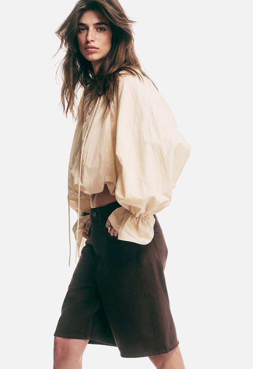 H&M - Denim bermuda shorts - dark brown