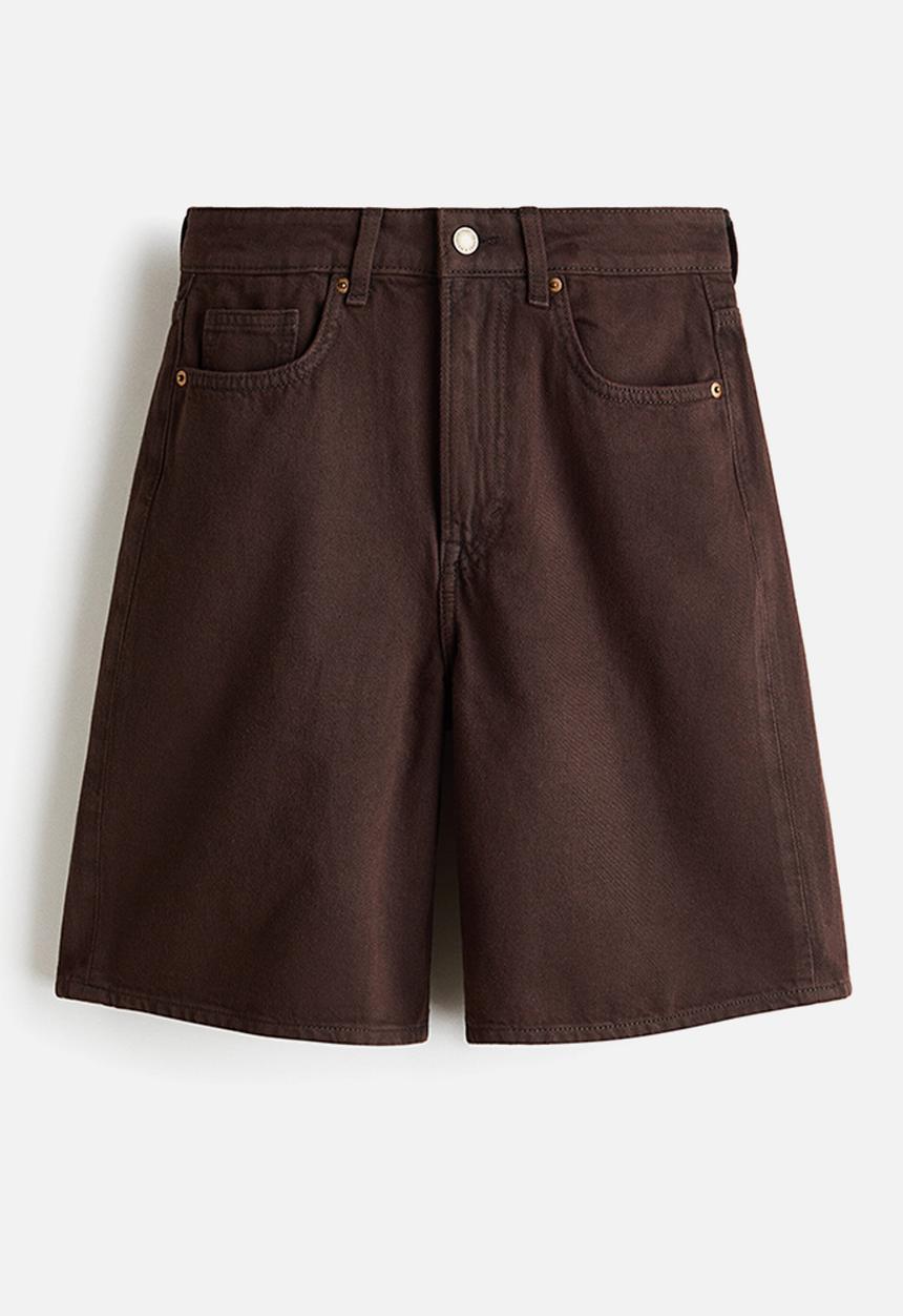 H&M - Denim bermuda shorts - dark brown