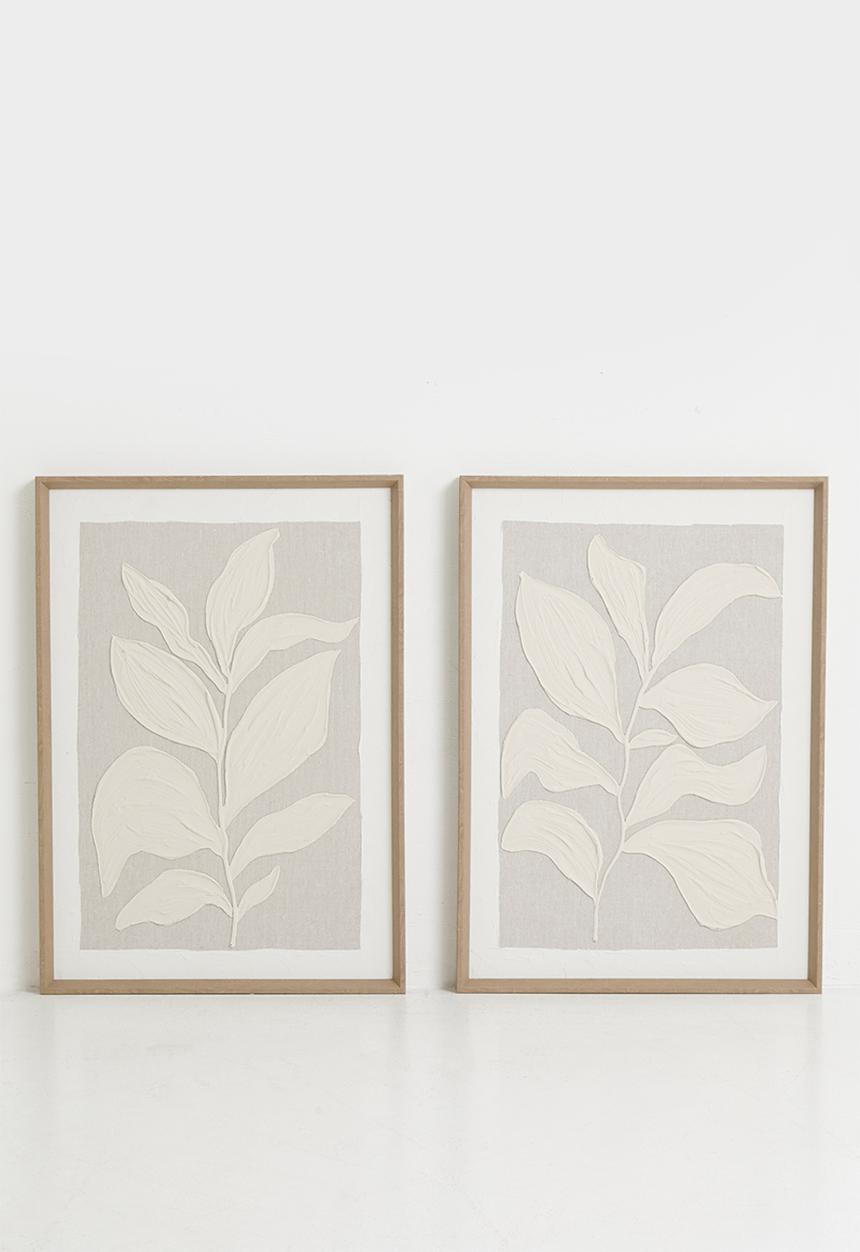 Sixth Floor - Urban Garden Framed Wall Art Set of 2 - Natural