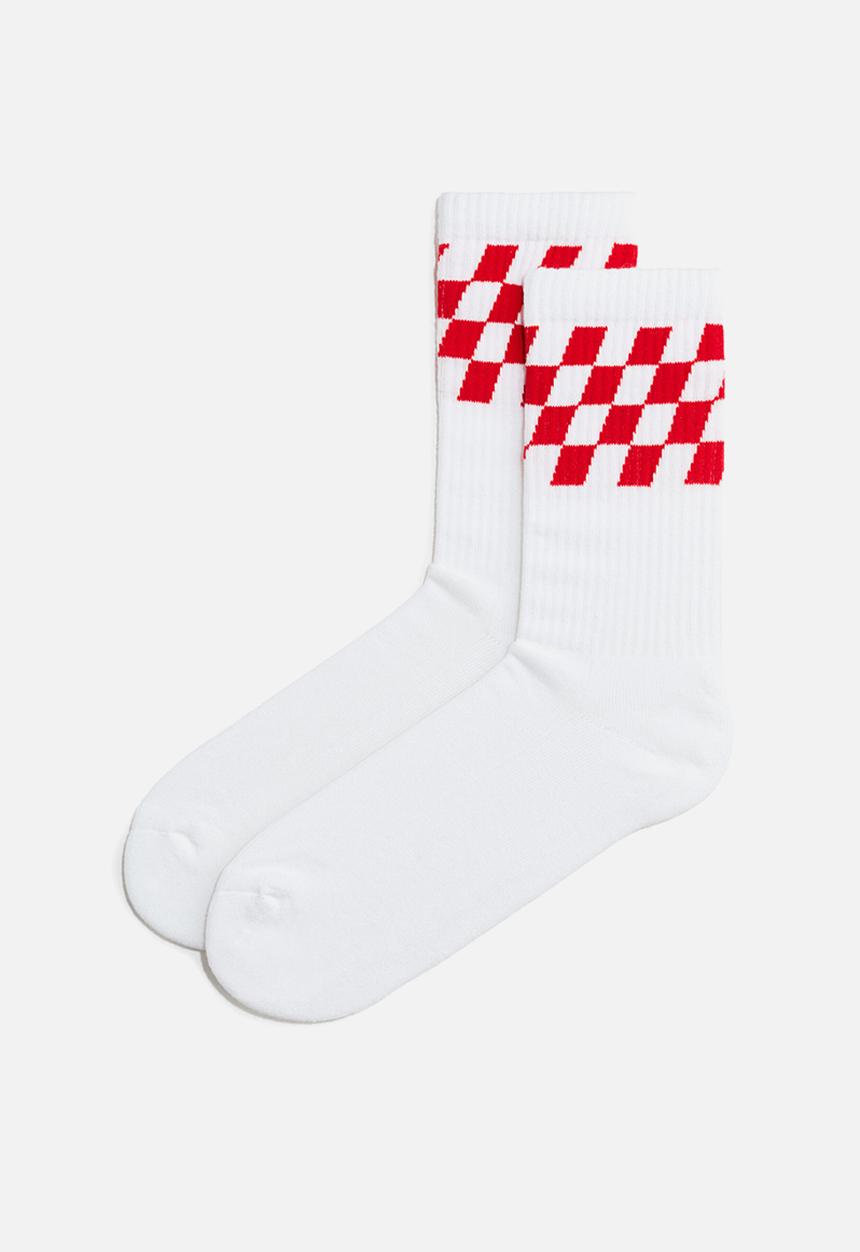 H&M - Socks - white/checked