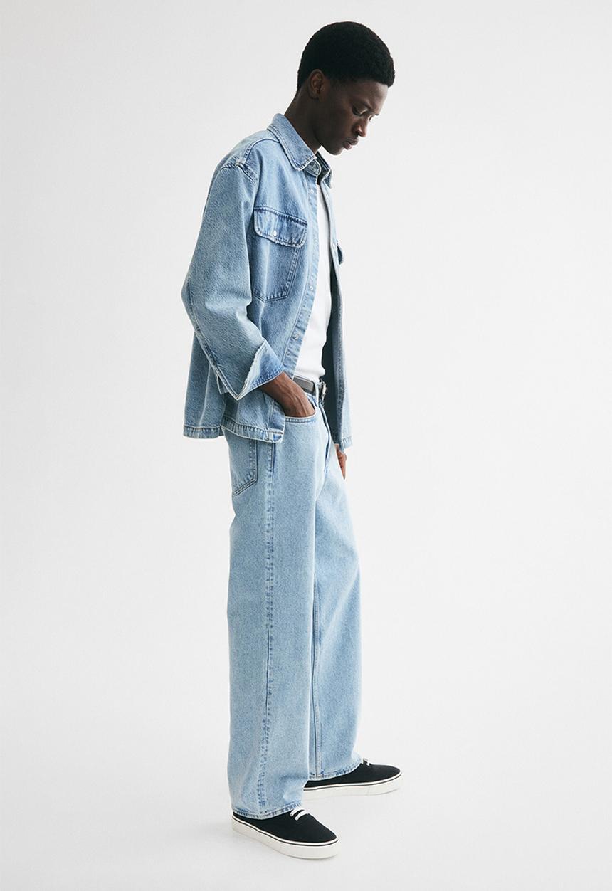 H&M - Relaxed jeans - light denim blue