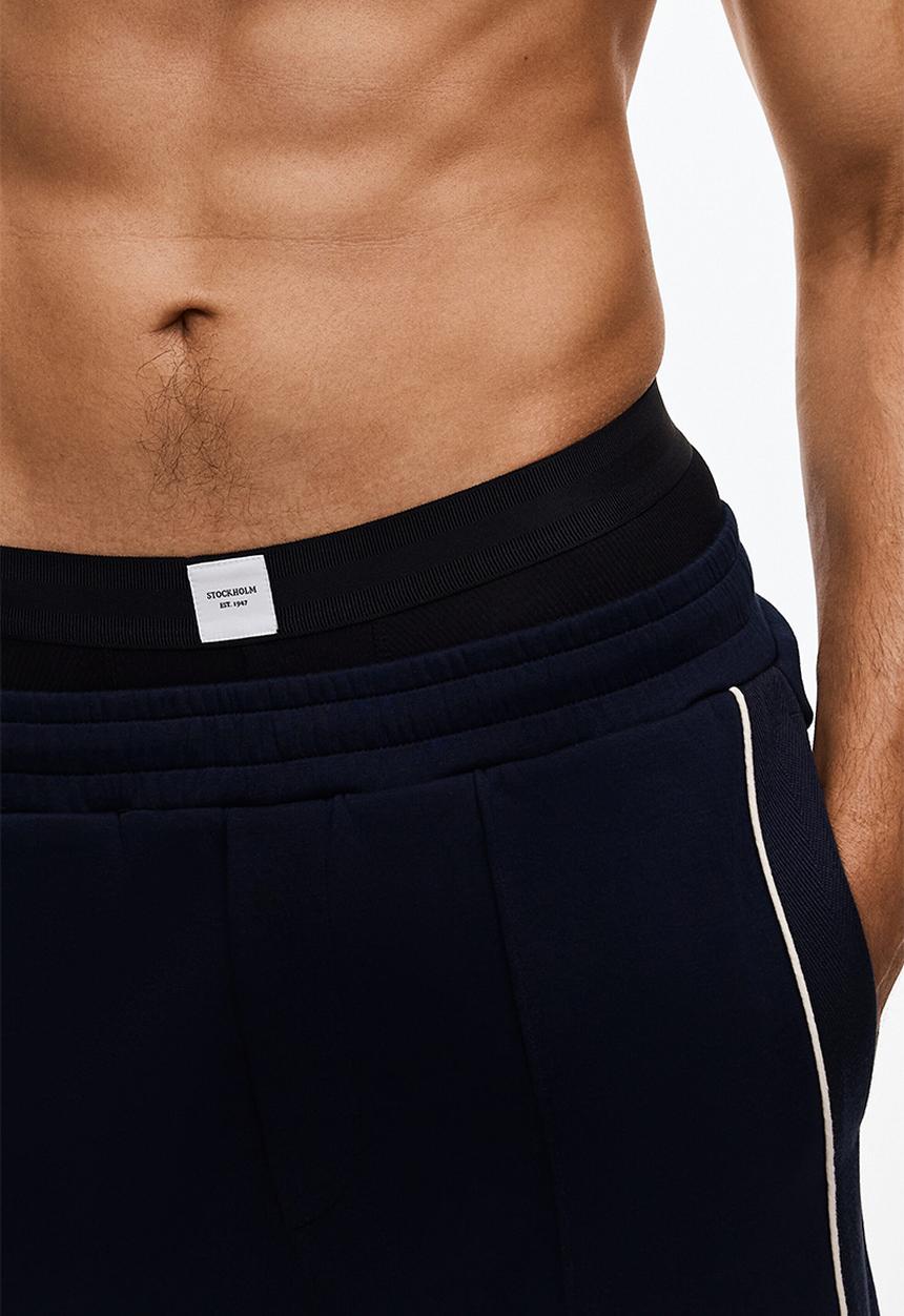 H&M - 3 Pack ribbed short trunks - dark brown/beige