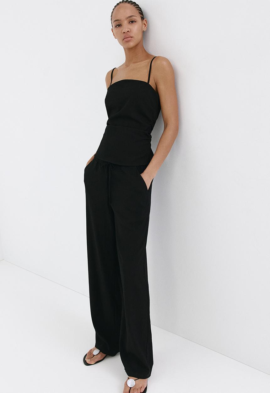 MANGO - Top riga  - black
