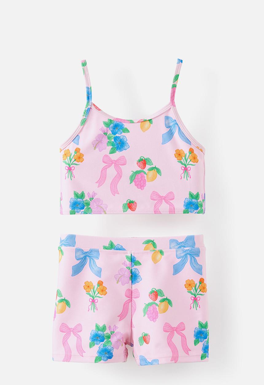 Cotton On - Tahlie Tankini Set - Ballet Pink/Bows