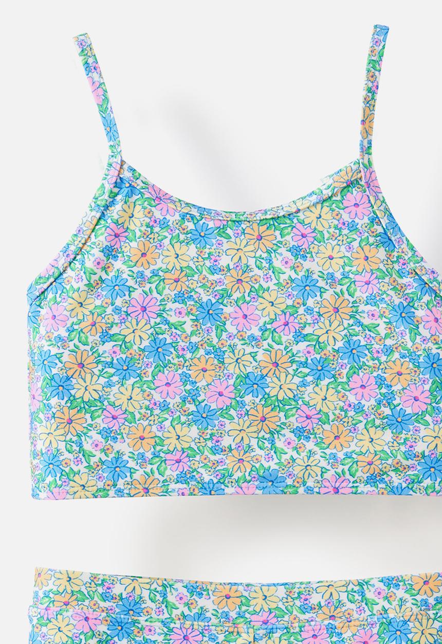 Cotton On - Tahlie Tankini Set - Blue Bonnet/Floral