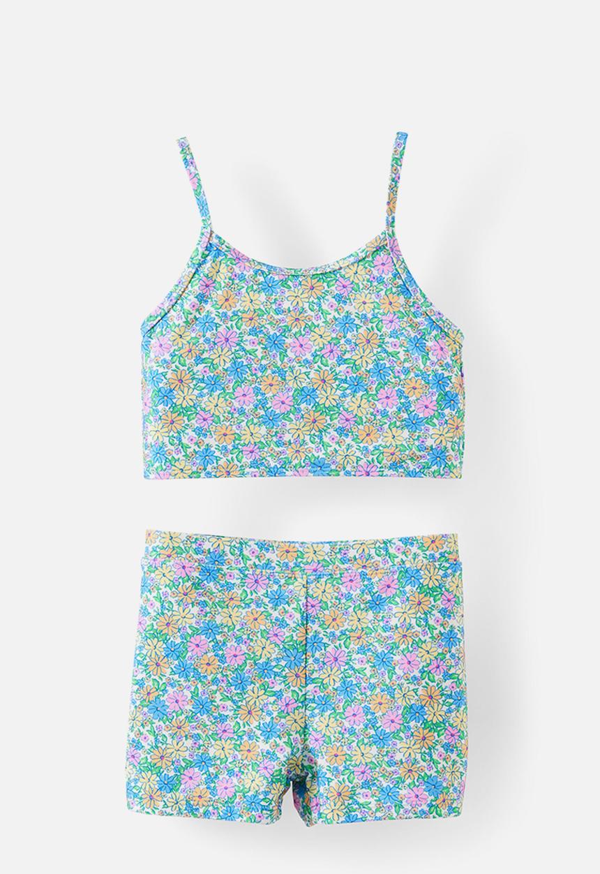 Cotton On - Tahlie Tankini Set - Blue Bonnet/Floral