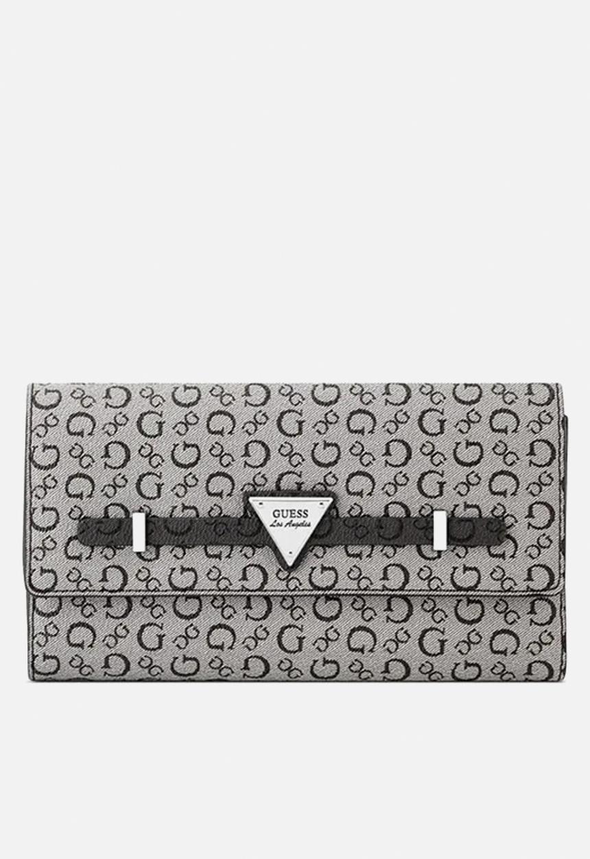 GUESS - Aria Sling Flap Clutch Bag - Black