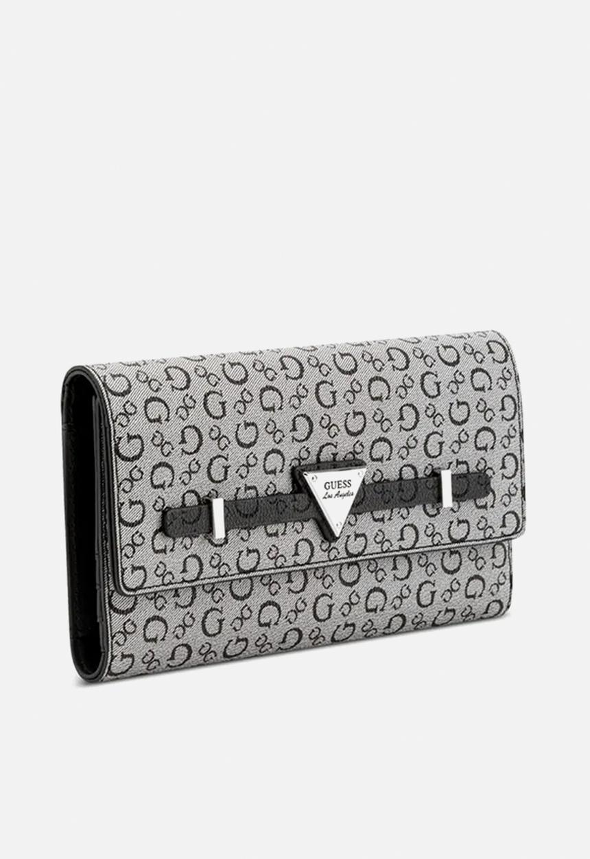 GUESS - Aria Sling Flap Clutch Bag - Black