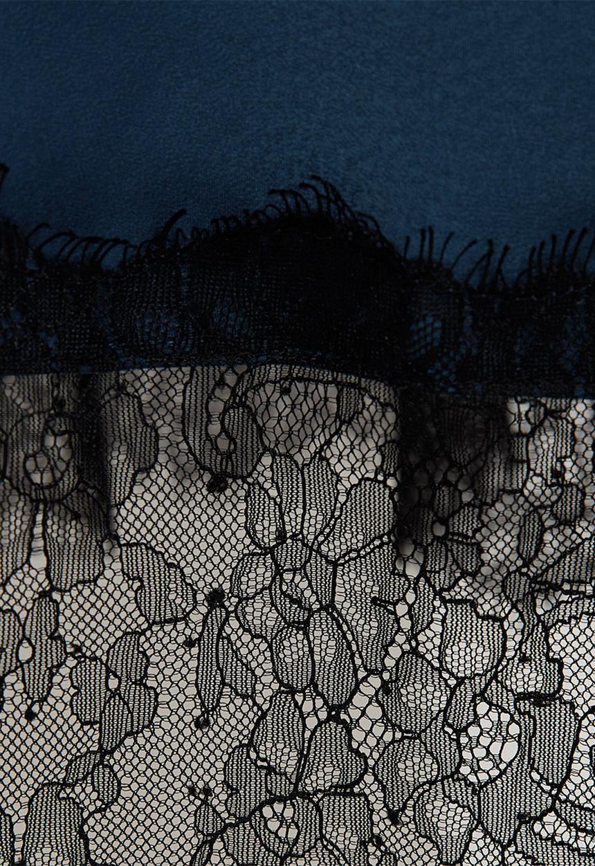 New Look - Occ willow wide lace strappy midi - Navy