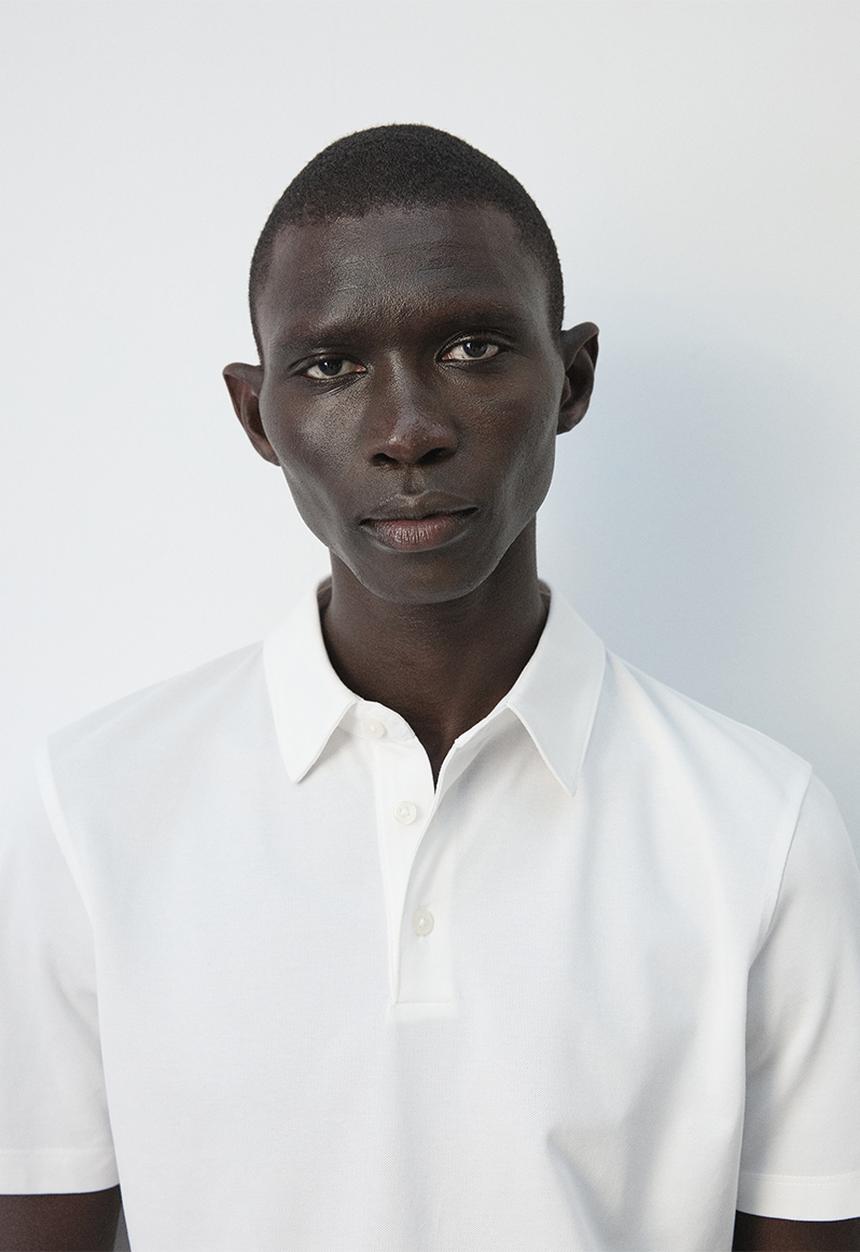 MANGO - Poloshirt Ezequi - White