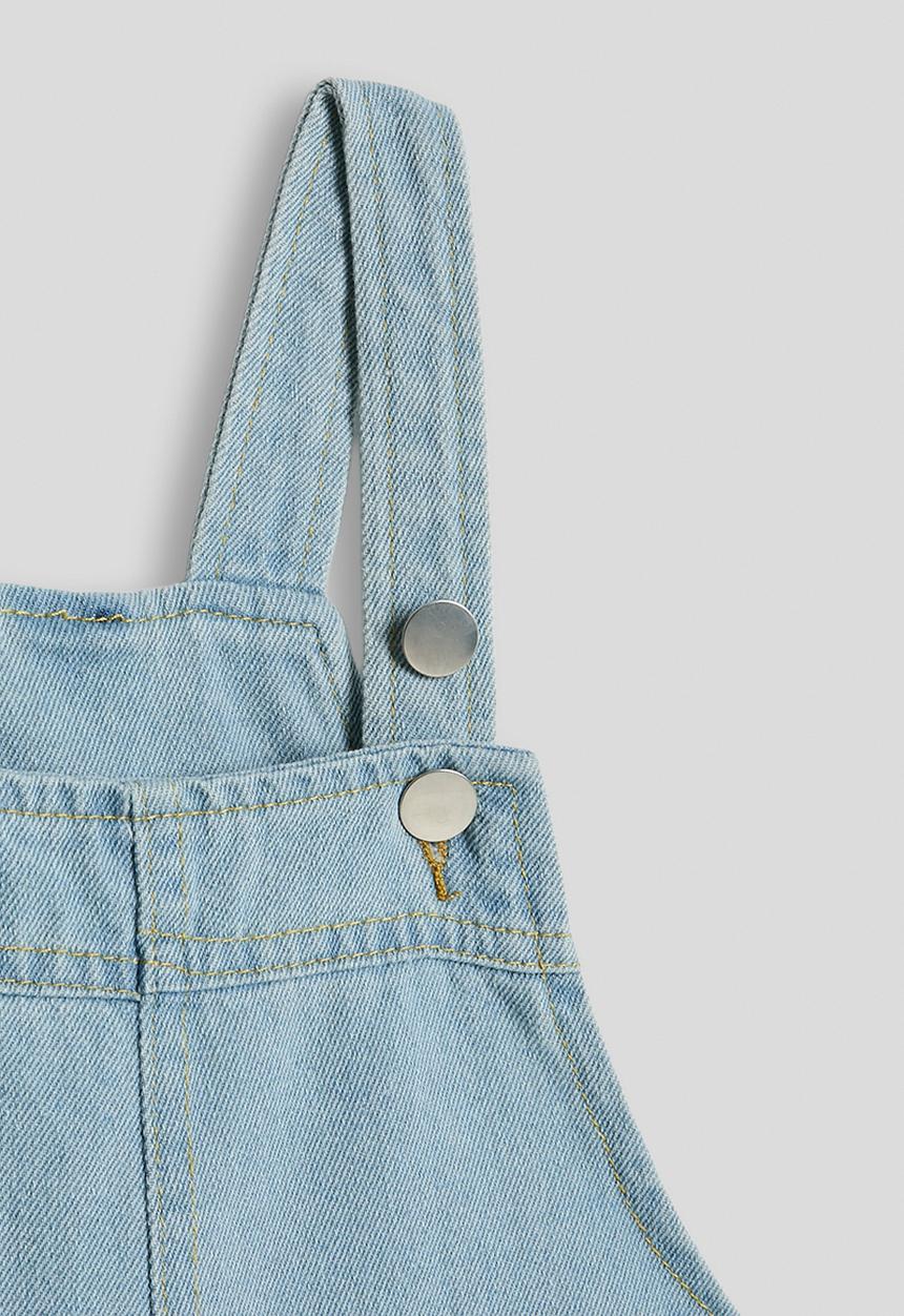 Pop Candy - Short denim dungarees - blue
