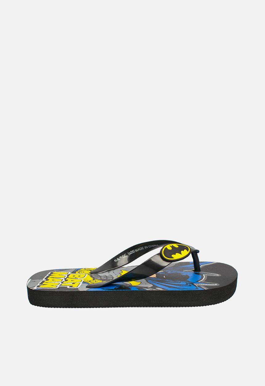Character Group - Batman Flip Flops - Black & yellow