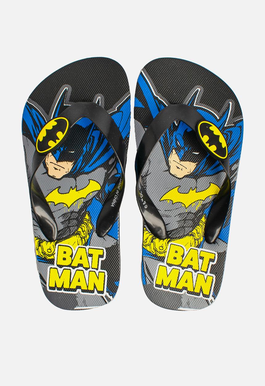 Character Group - Batman Flip Flops - Black & yellow