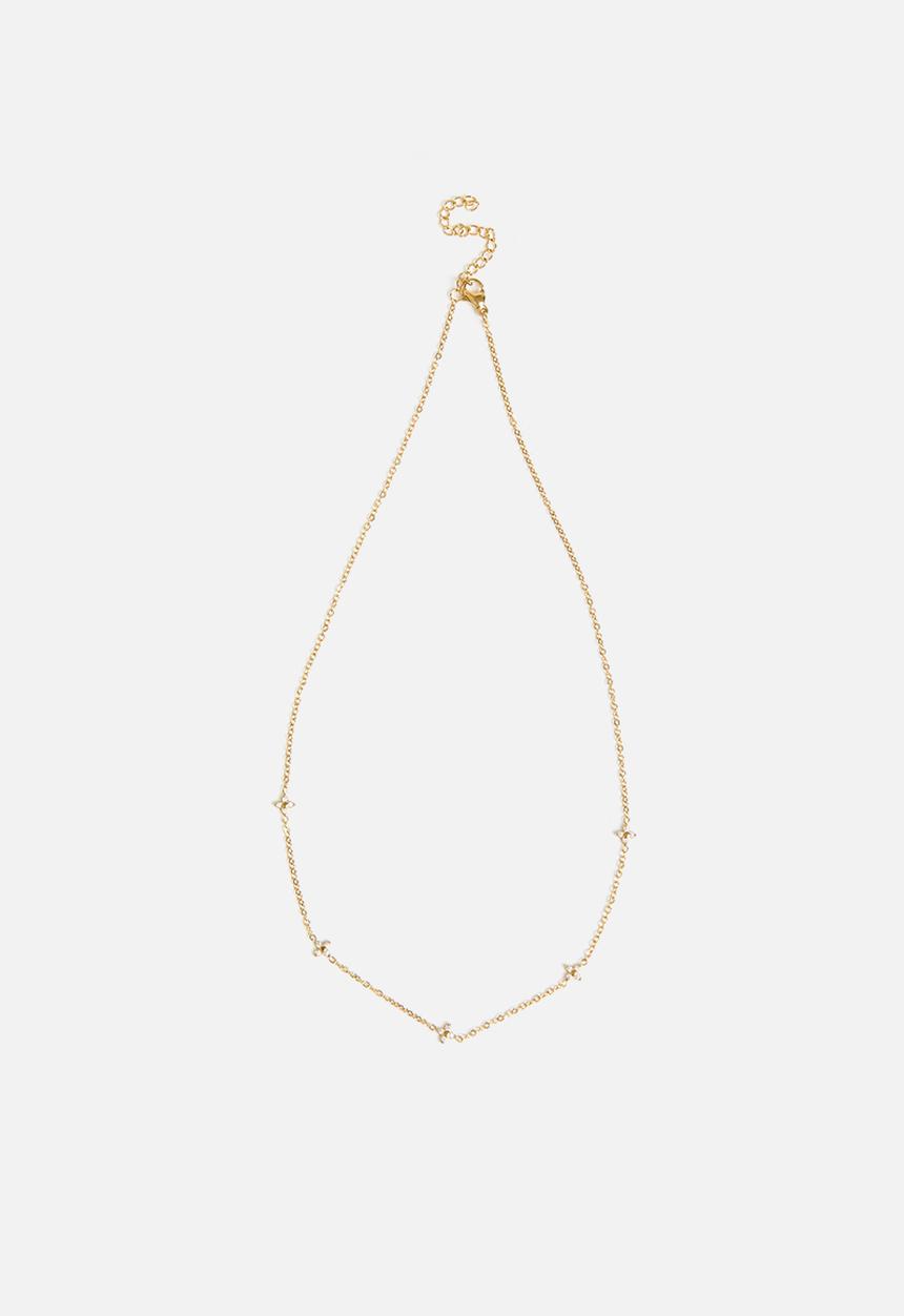 Zoe on Trend - Trendy Designer Necklace - Gold