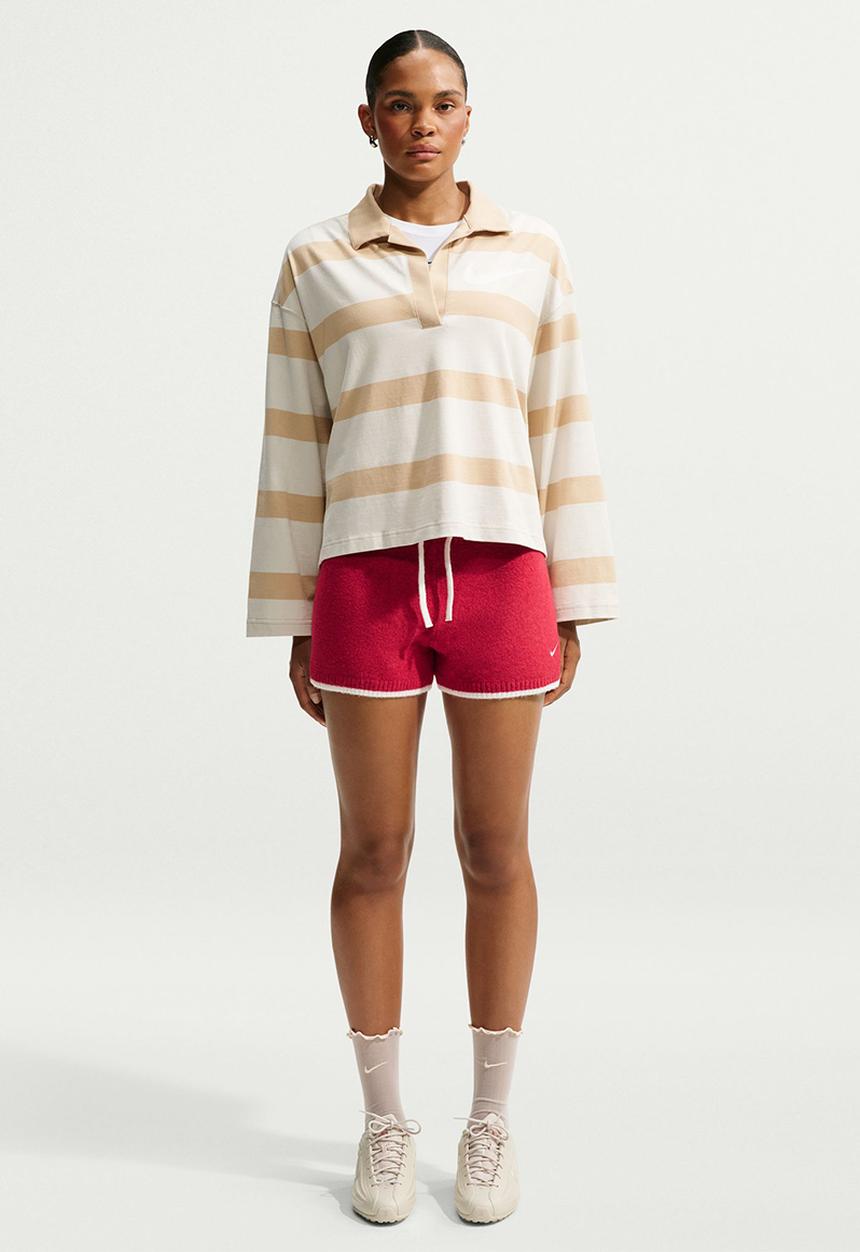 Nike - W Nk Eknit Short - Tough Red/White/White