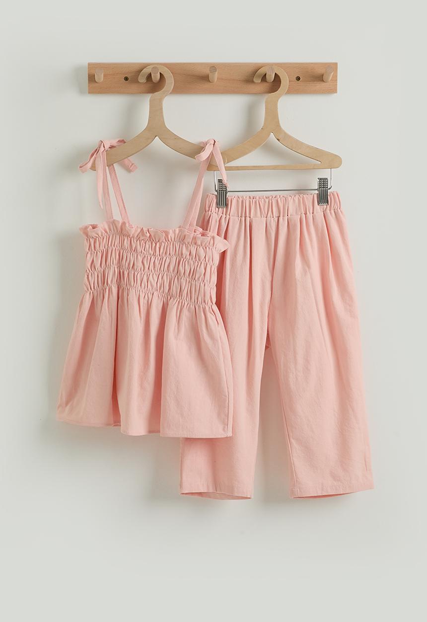 Pop Candy - Spaghetti top and pants - pastel pink