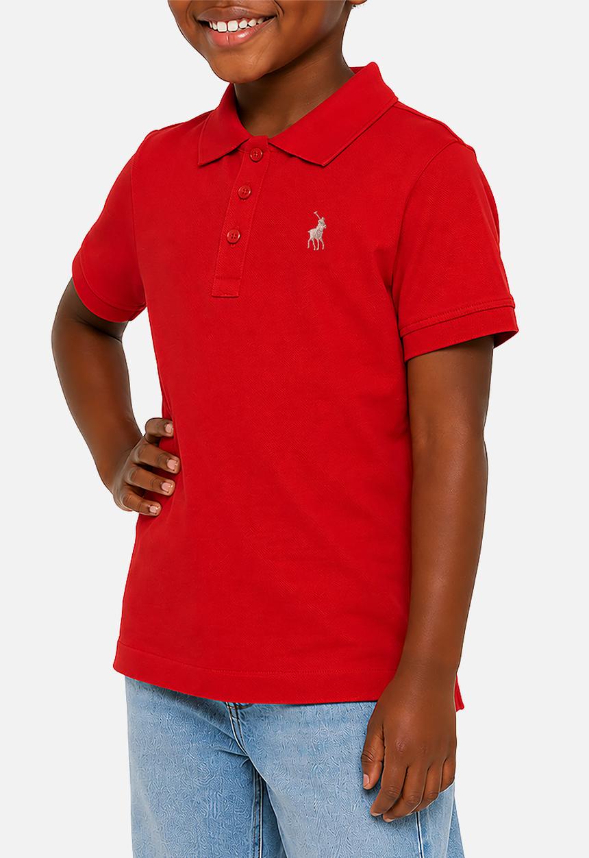 POLO - Girls Nina Ss Golfer - Red