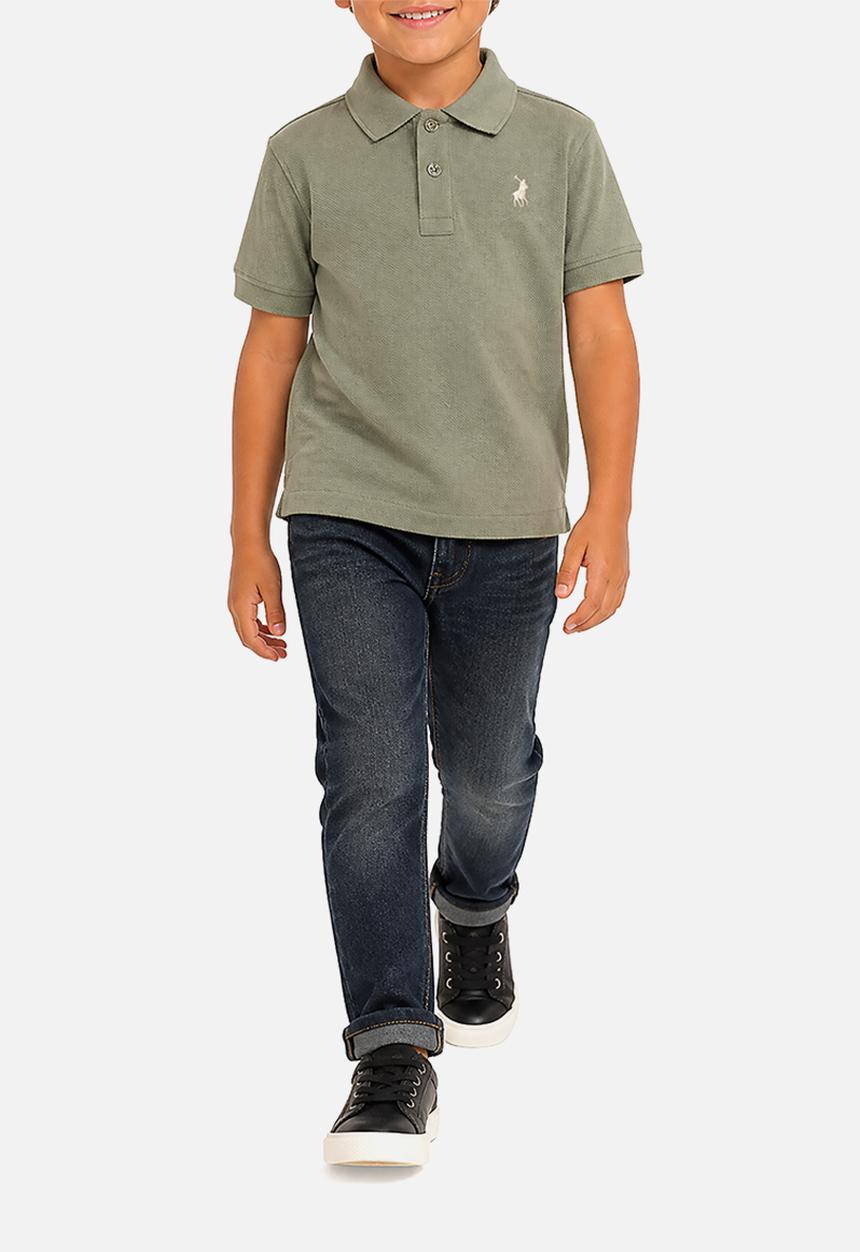 POLO - Boys Austin Ss Golfer - Thyme