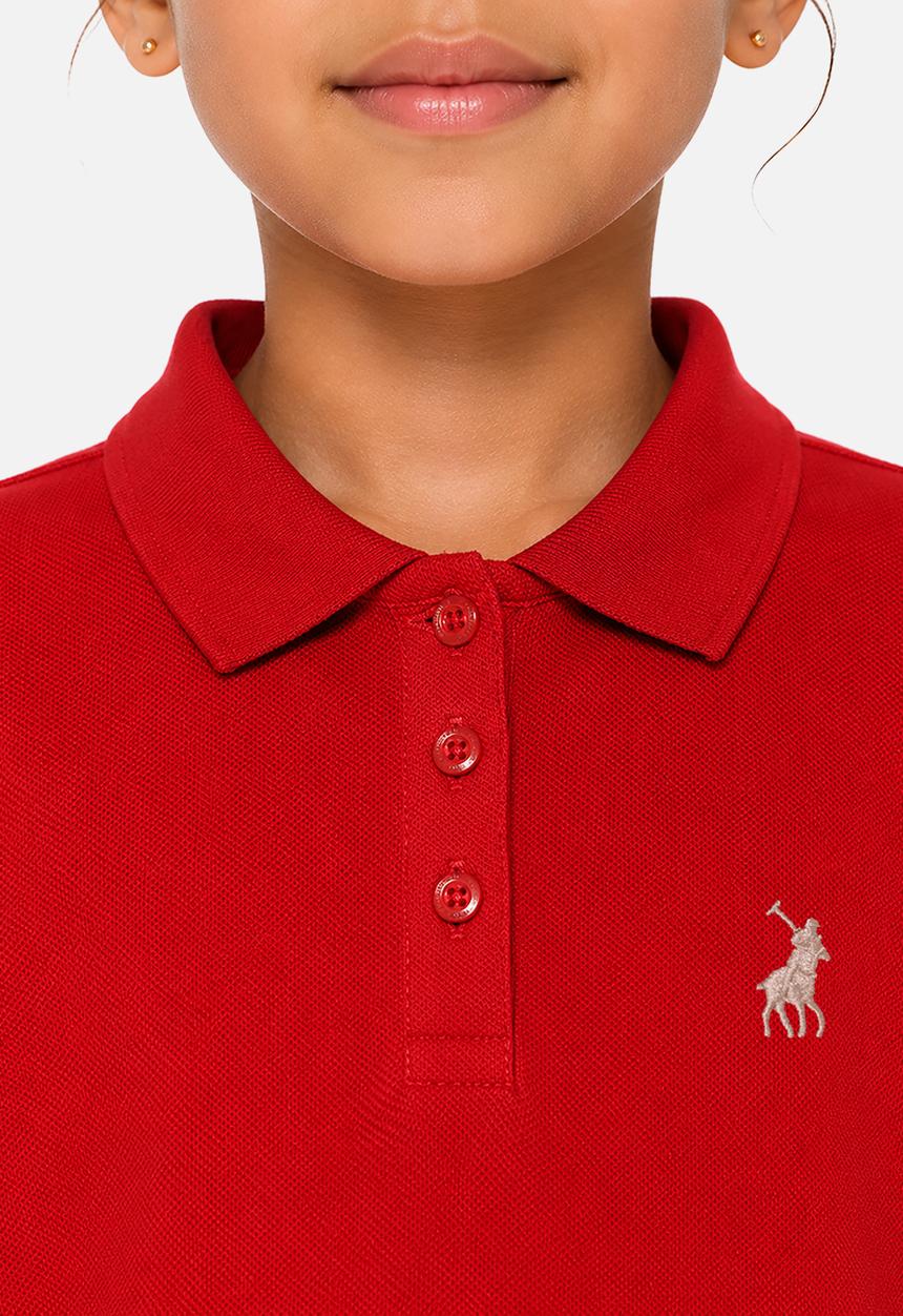 POLO - Girls Dakota Ss Golfer Dress - Red