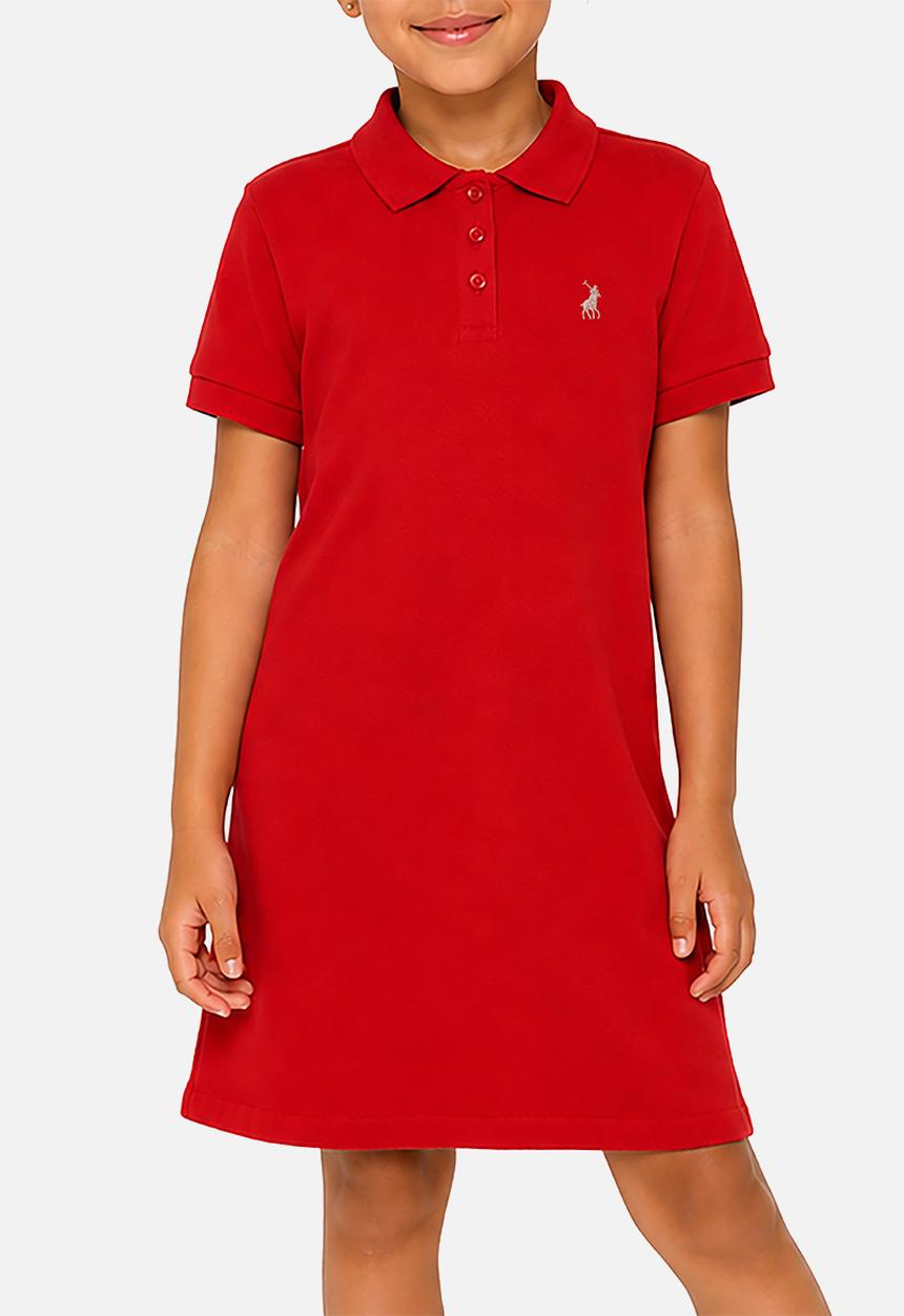 POLO - Girls Dakota Ss Golfer Dress - Red