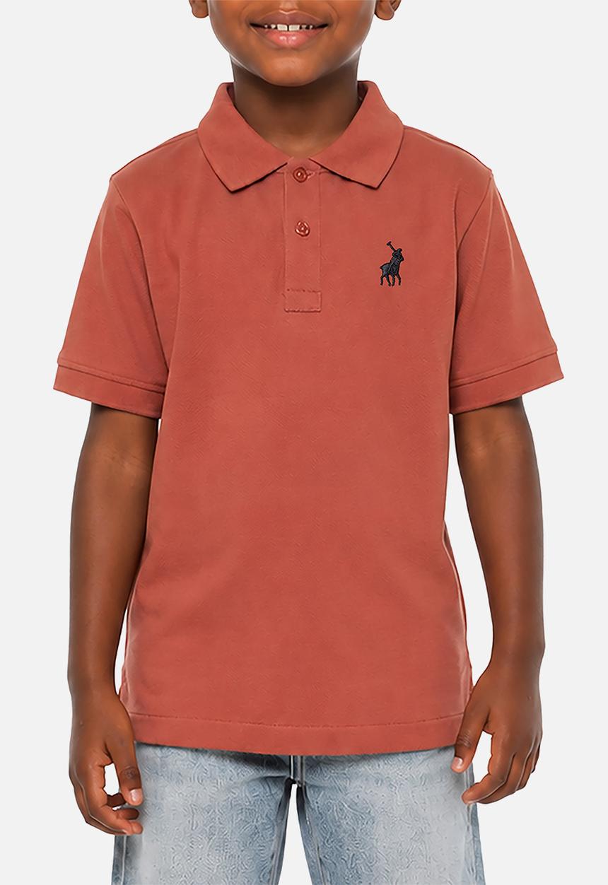 POLO - Boys Austin Ss Golfer - Rosewood