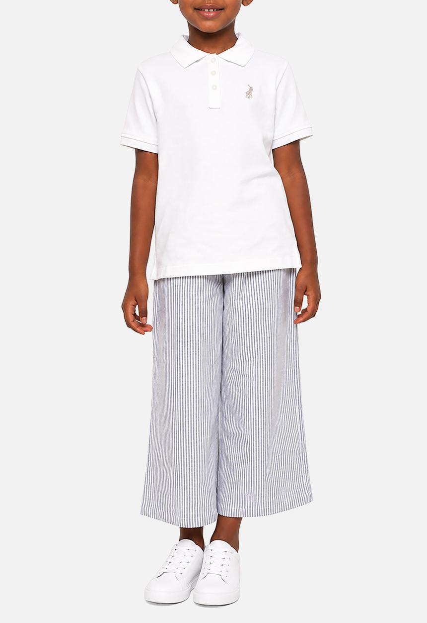 POLO - Girls Nina Short sleeve Golfer - White