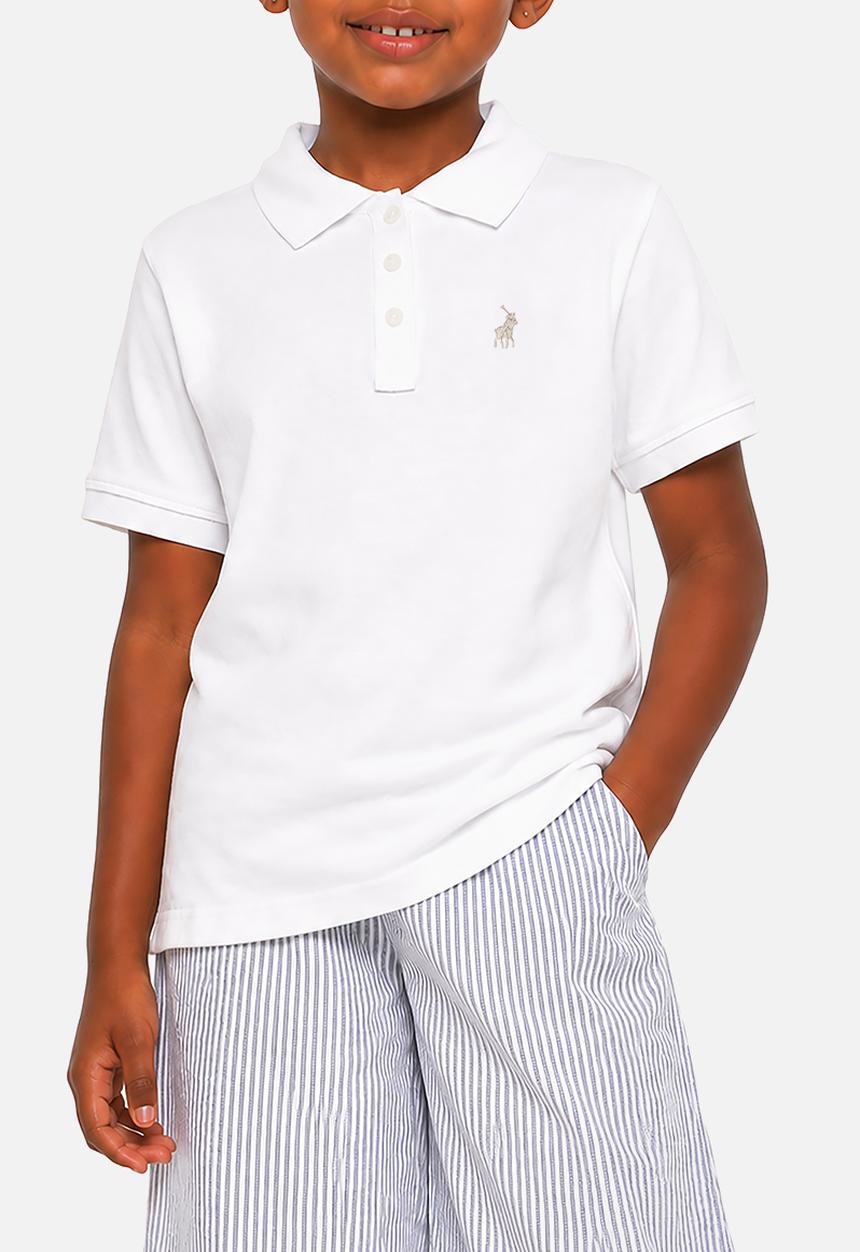 POLO - Girls Nina Short sleeve Golfer - White