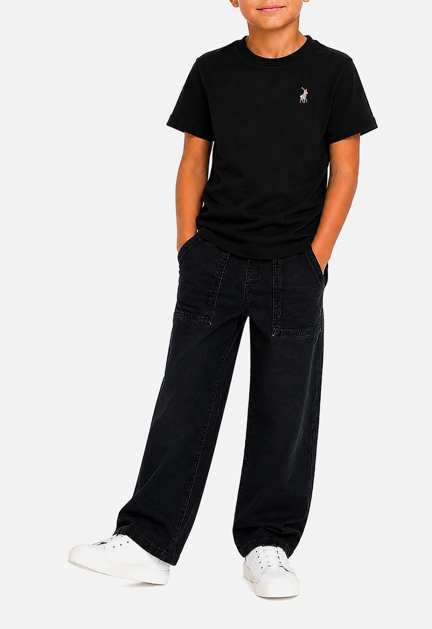 POLO - Boys Rick Ss Tee - Black