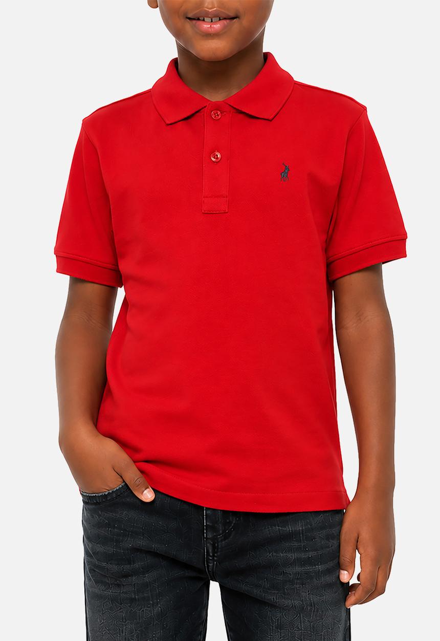 POLO - Boys Austin Short sleeve Golfer - Red