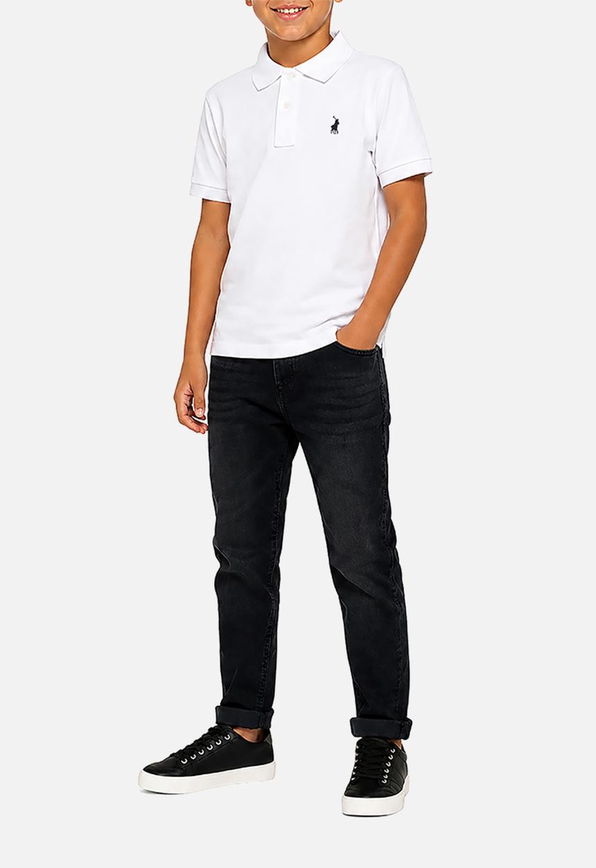 POLO - Boys Austin Short sleeve Golfer - White