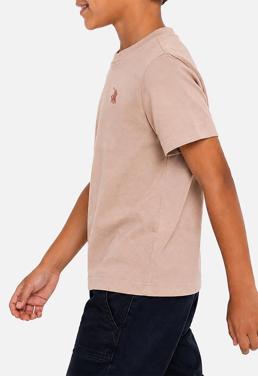POLO - Boys Rick Short sleeve Tee - Mushroom