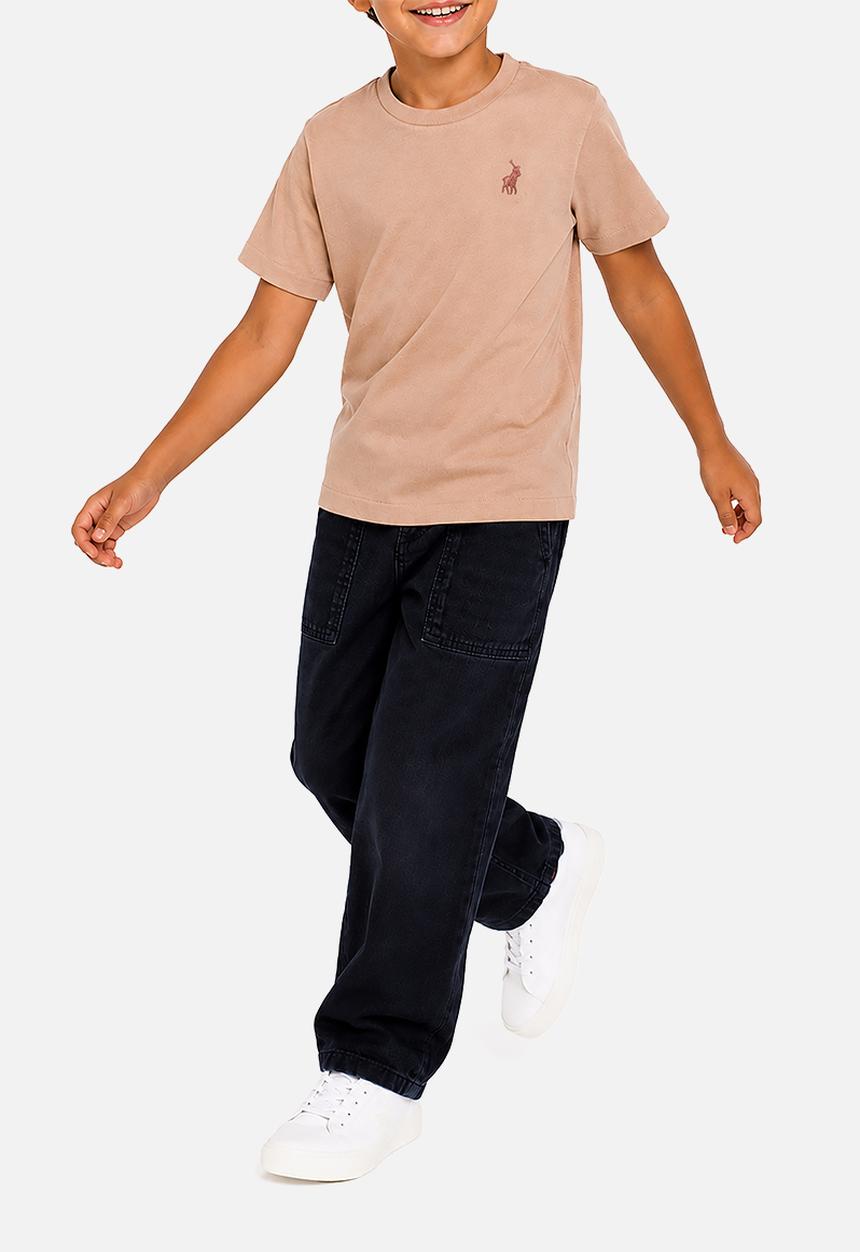 POLO - Boys Rick Short sleeve Tee - Mushroom