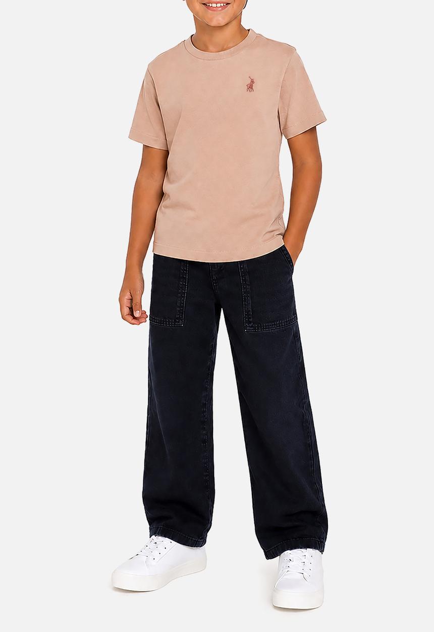 POLO - Boys Rick Short sleeve Tee - Mushroom
