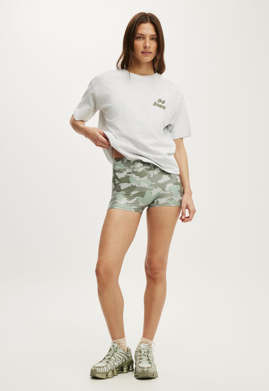 Cotton On - Active Graphic Tee - Light Grey Marle/Cuteility