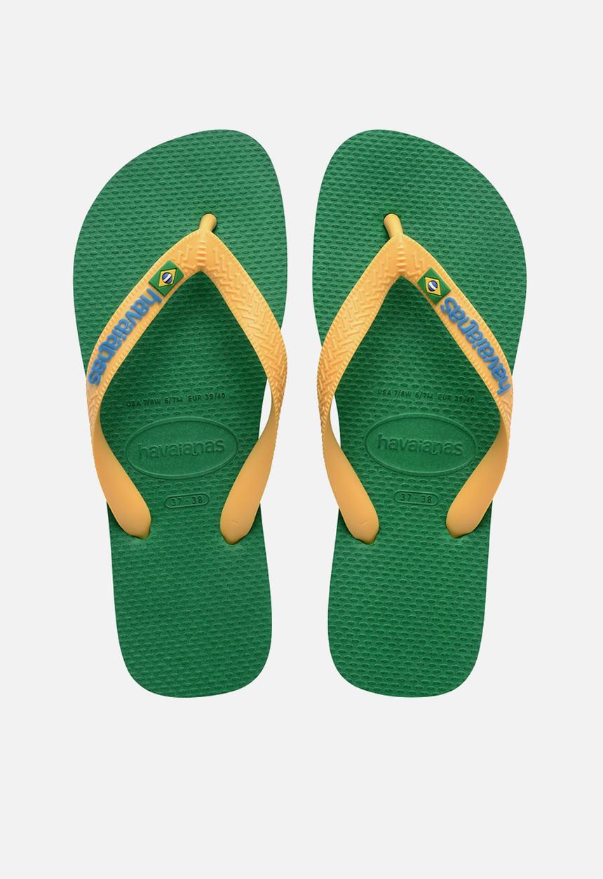 Havaianas - Brazil logo - green / yellow / marine blue