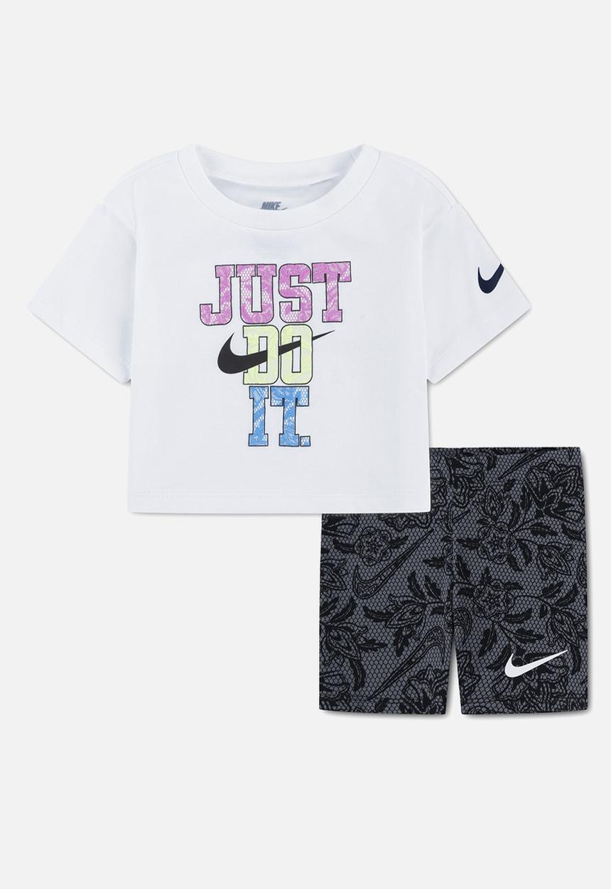 Nike - Nkg Lace It Up Bike Short Set - Black & White