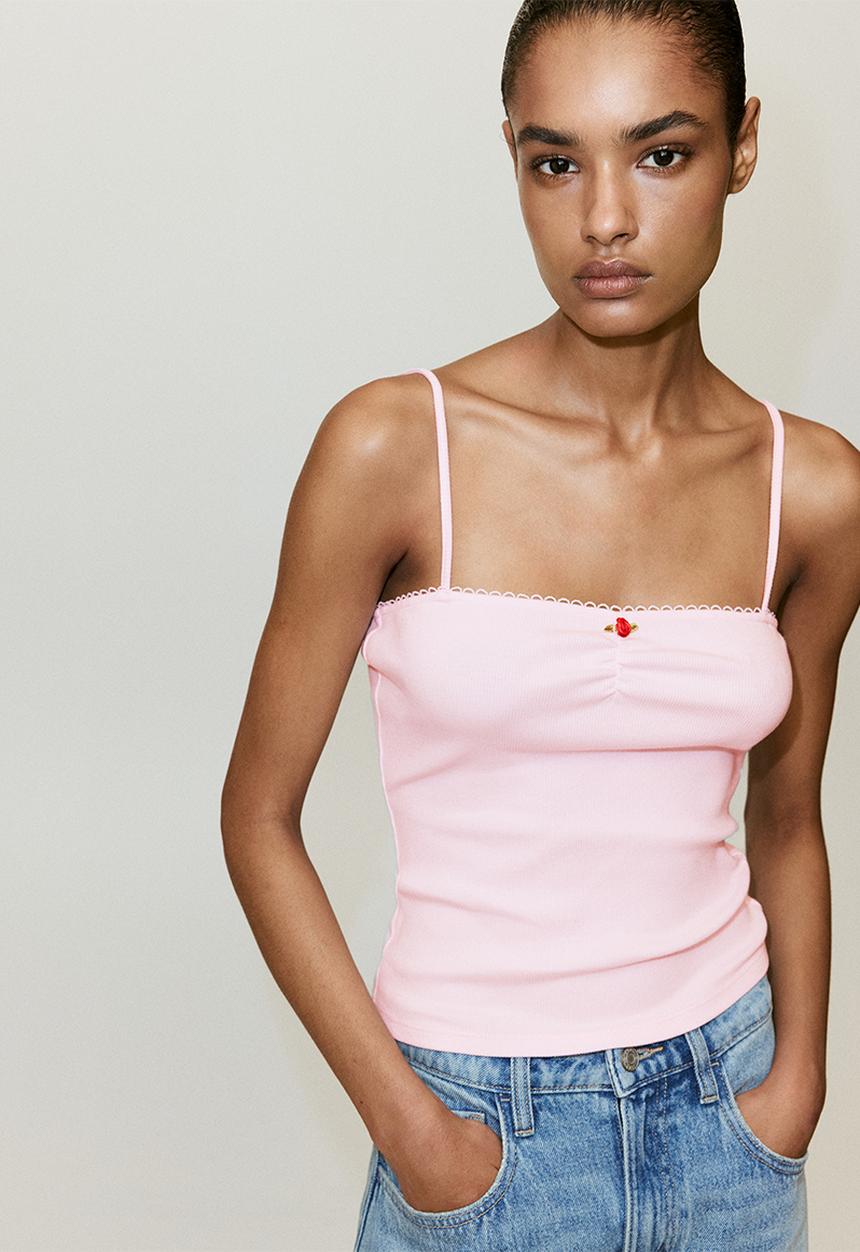 MANGO - Top rose - light/pastel pink