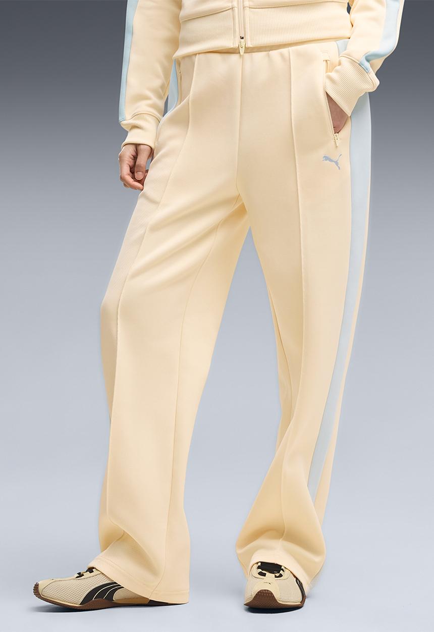 PUMA - T7 Always On Straight Track Pants Op - Buttercream-Créme De Mint