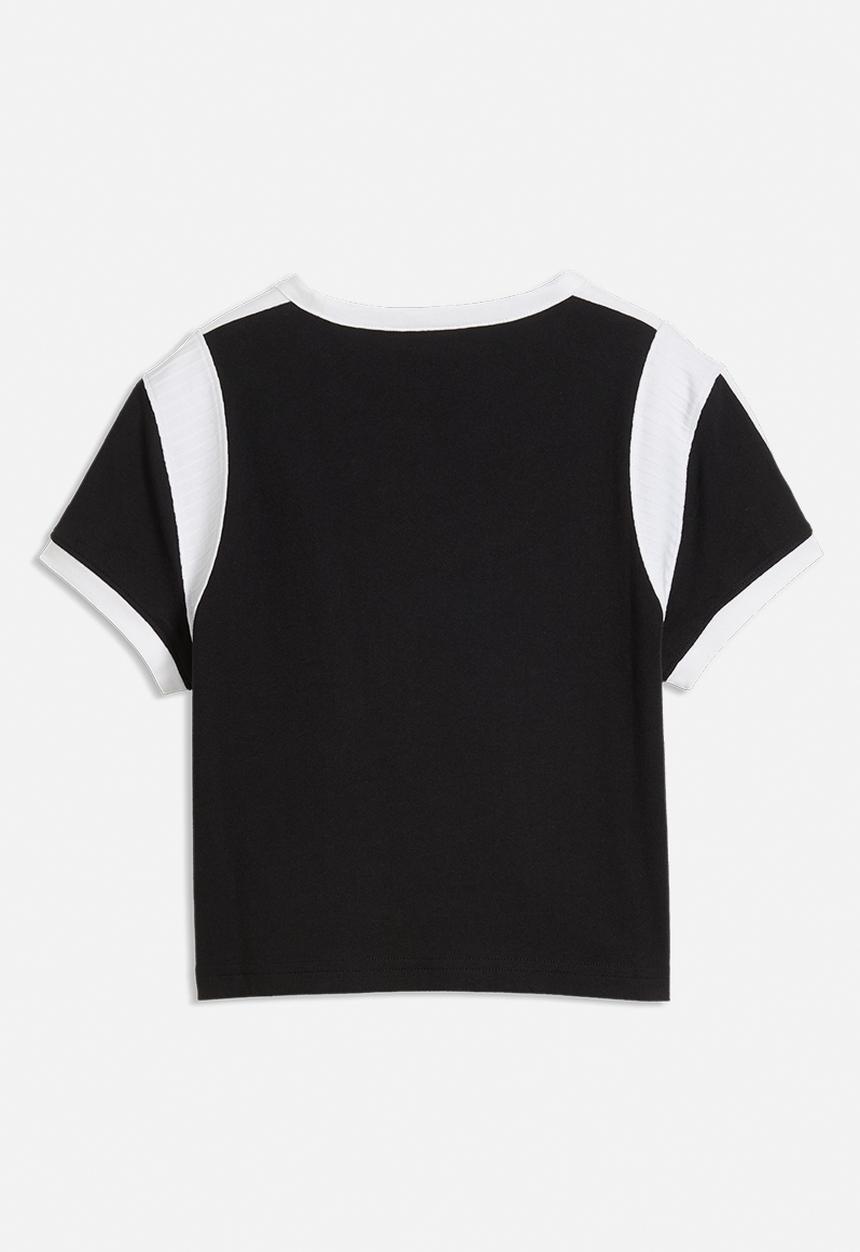 PUMA - Graphic  Ringer Baby Tee - Puma Black