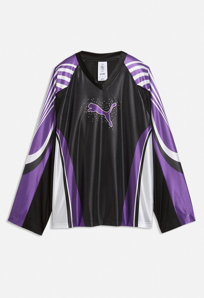 PUMA - Street Glam Oversized Bedazzled Jersey - Puma Black