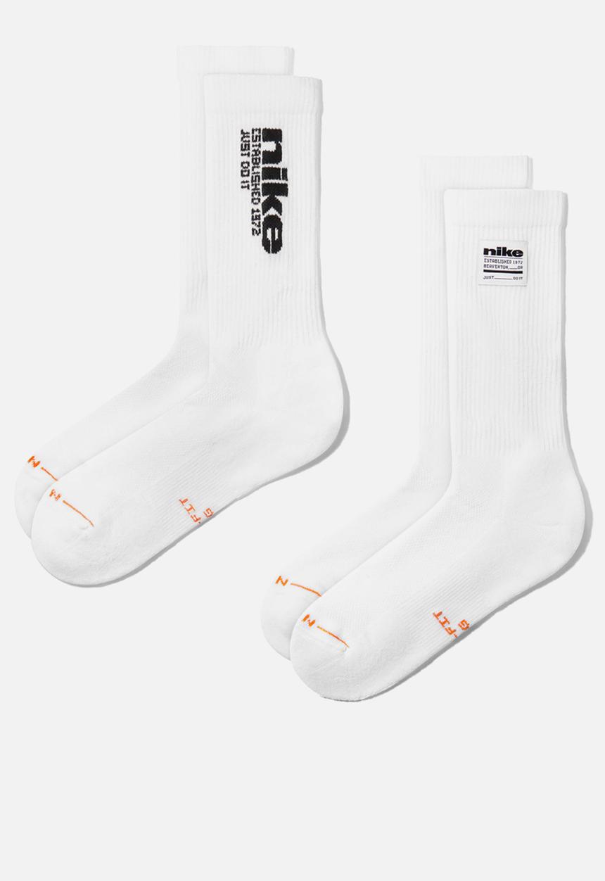Nike - Ed Elvd crew 2P Mgfx - 144 - White