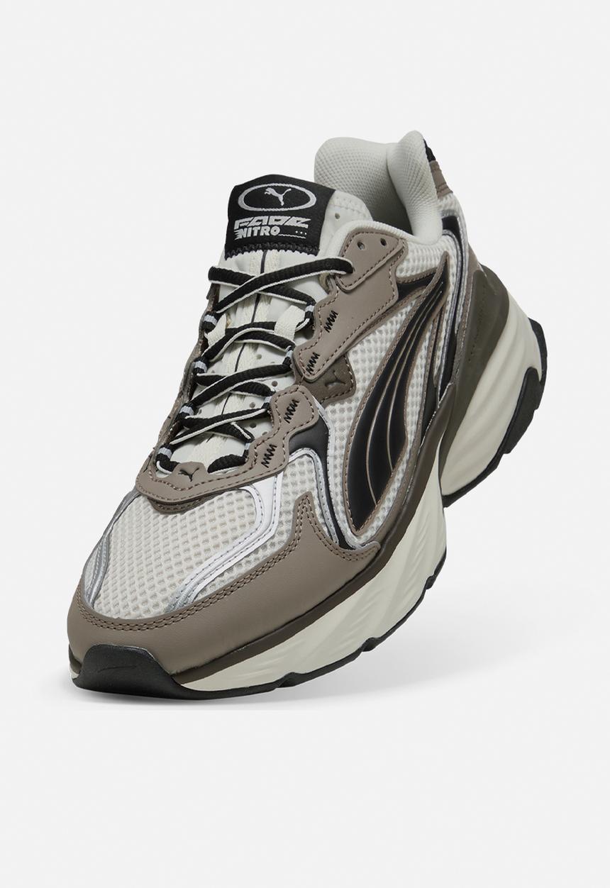 PUMA - Fade Nitro LS - Warm White/Mouse Gray