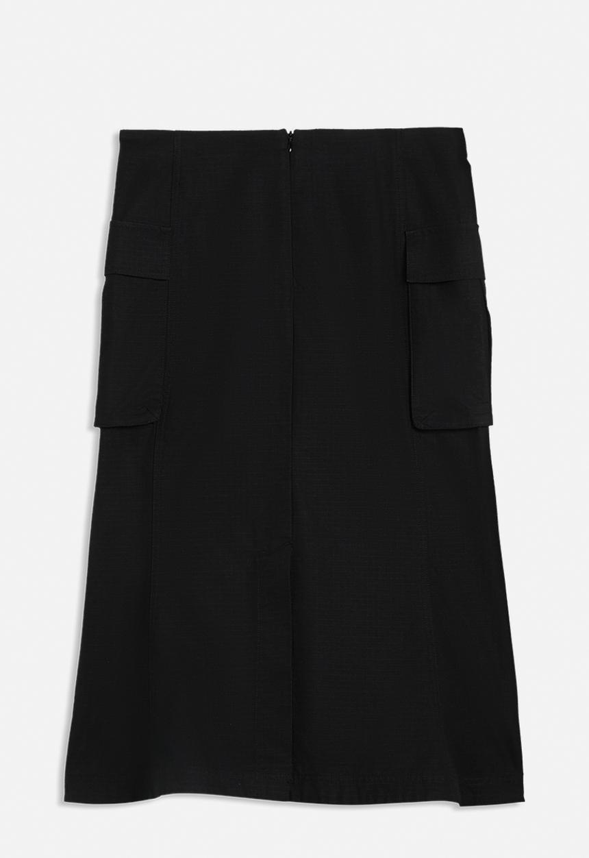 PUMA - Ess Ripstop Midi Cargo Skirt - Puma Black